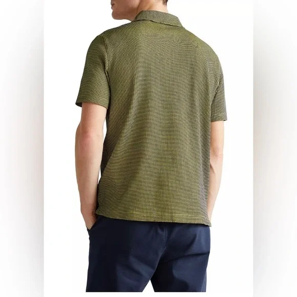 TED BAKER
Backley Textured Zip Polo Shirt Size 4 - Picture 2 of 10